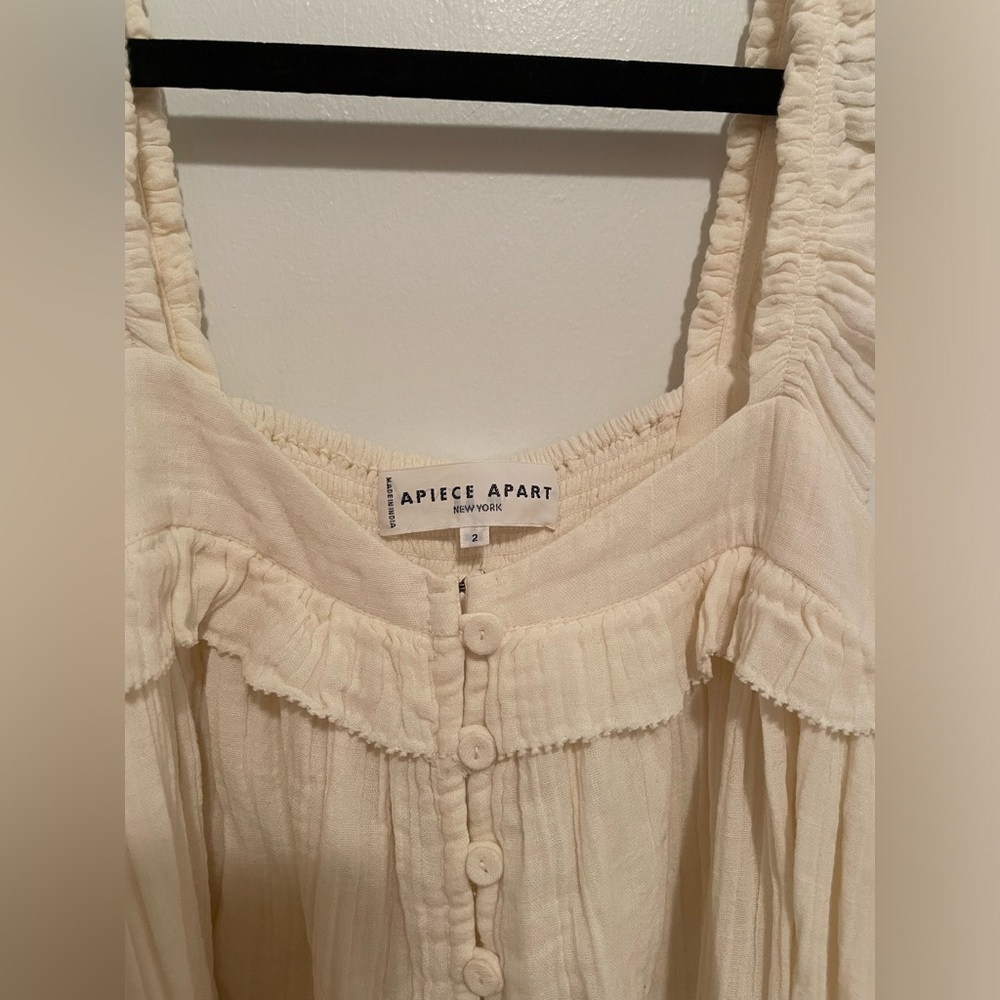 Apiece Apart Ruffled Top - Picture 2 of 3